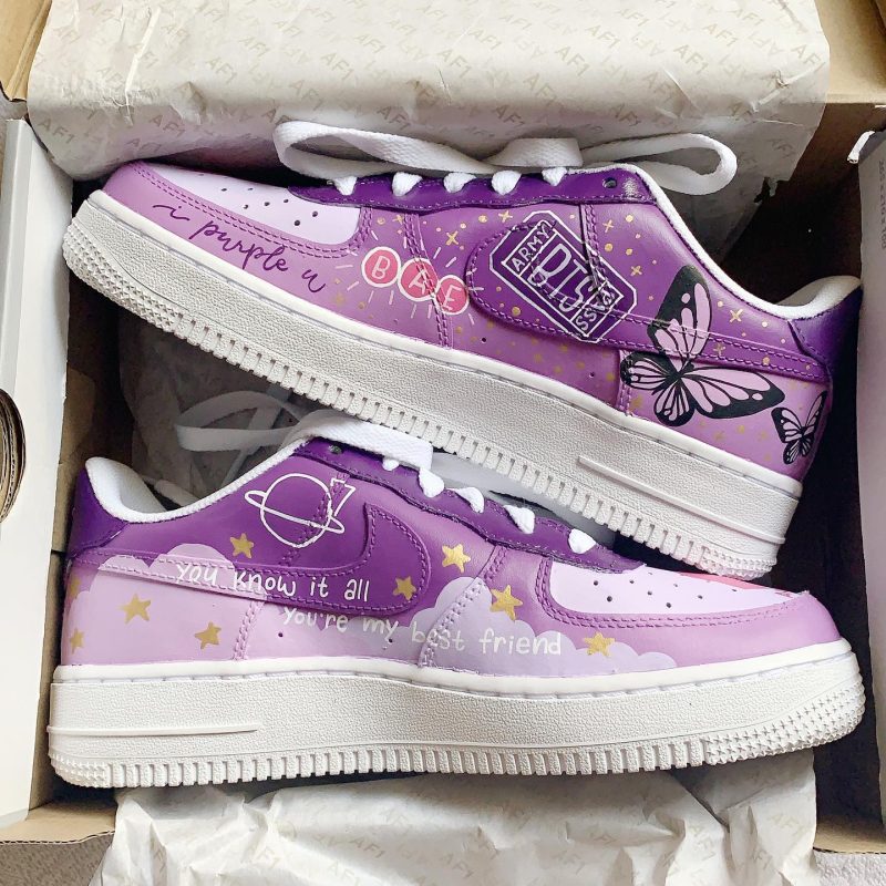 BTS V Air Force 1 Custom - Image 2