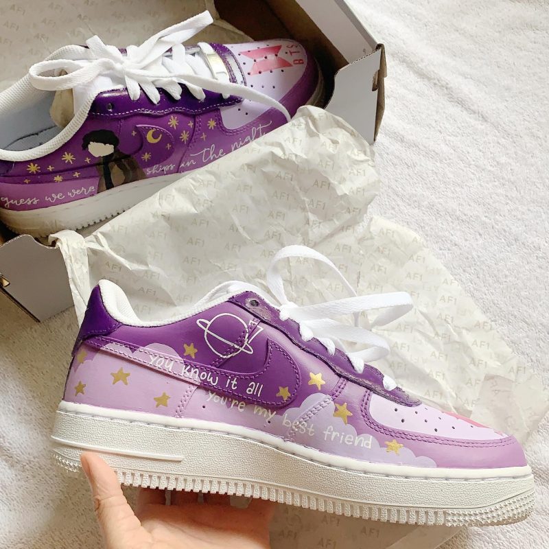BTS V Air Force 1 Custom - Image 3