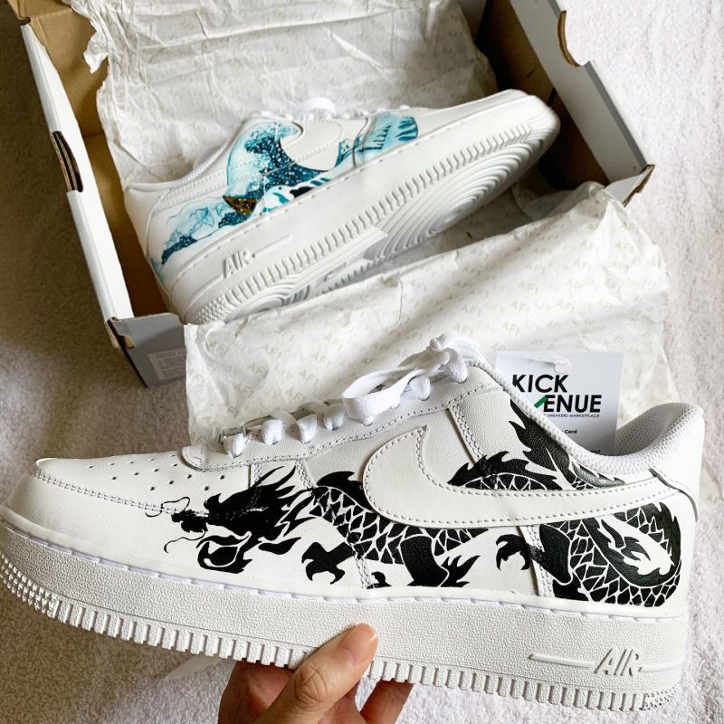 Great Wave x Drogon Air Force 1 Custom - Image 3