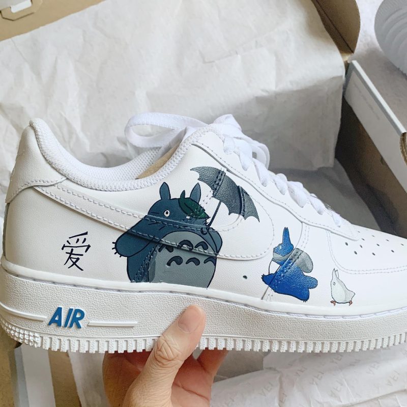 Haku x Totoro Air Force 1 Custom - Ghibli - Image 3