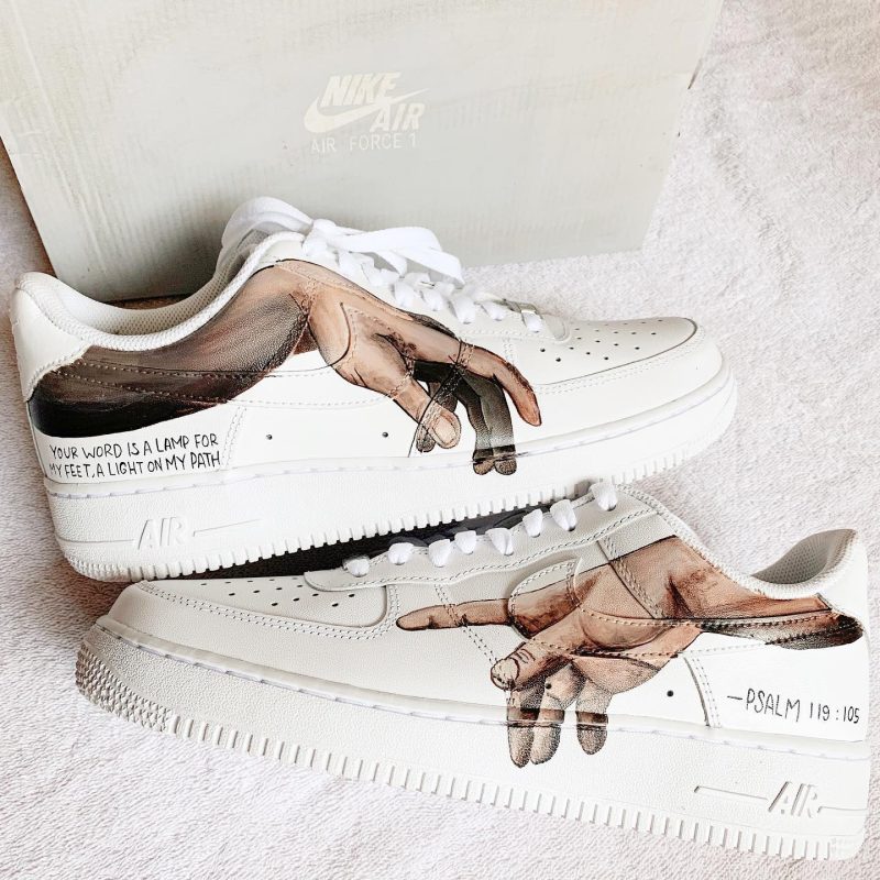 Hands of God and Adam Air Force 1 Custom