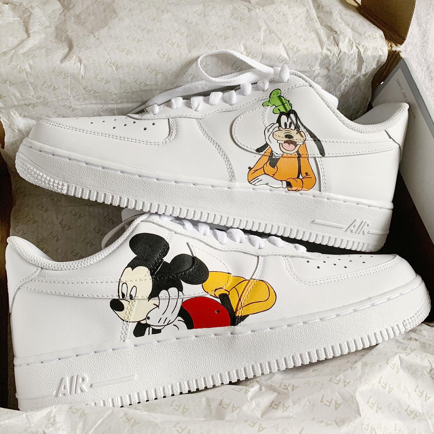 Mickey x Goofy Air Force 1 Custom - Disney