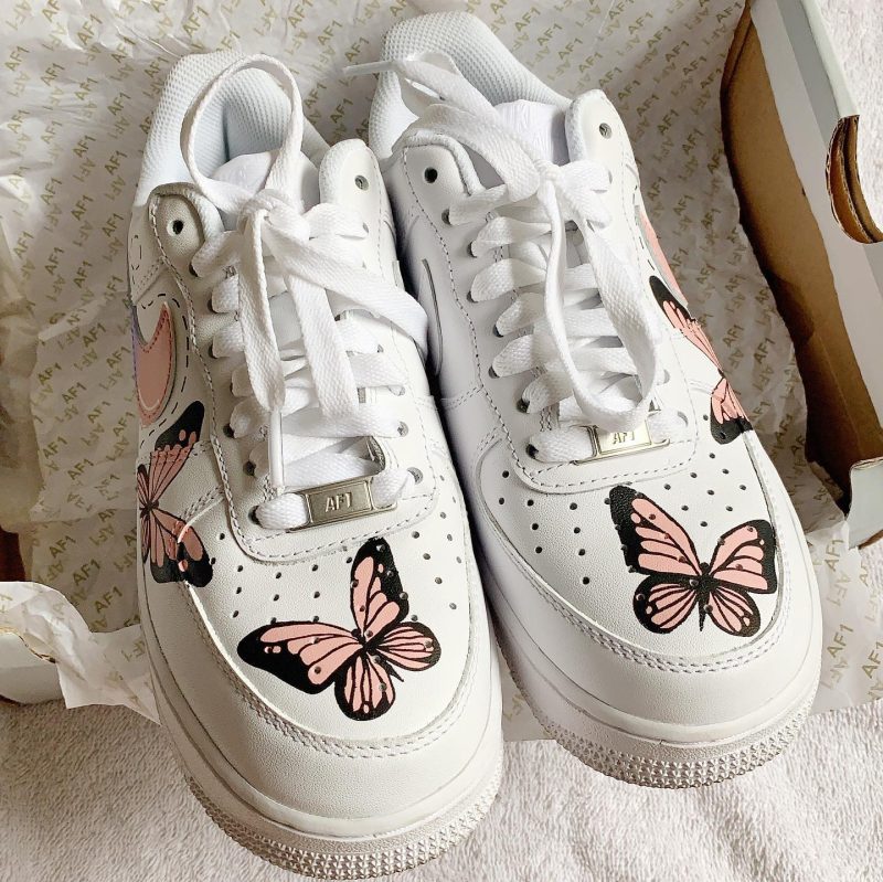 Pastel Drips Butterfly Air Force 1 Custom - Image 2