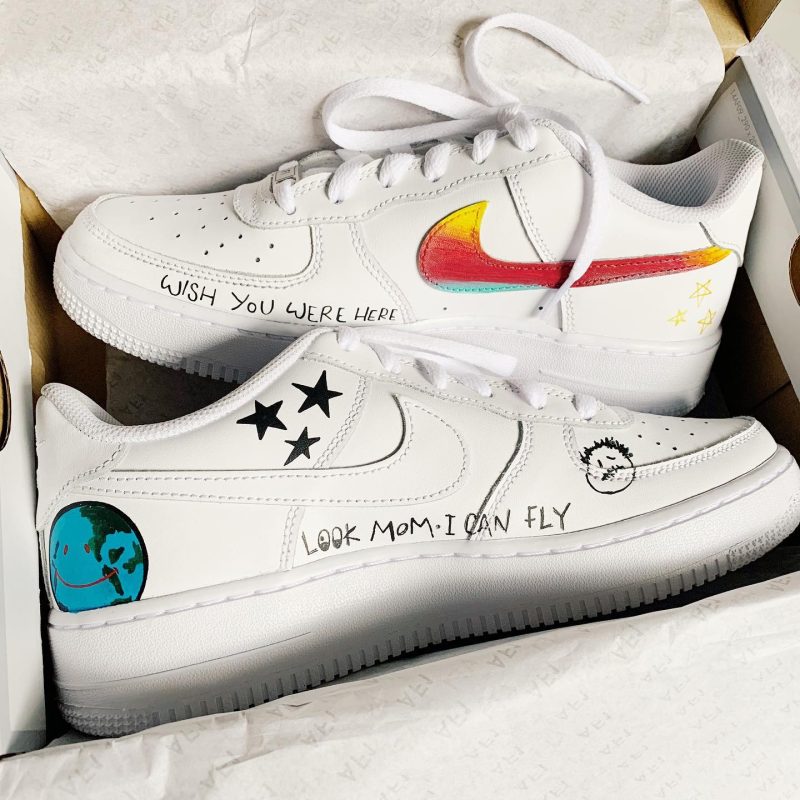 Travis Scott Astroworld Air Force 1 Custom - Image 2