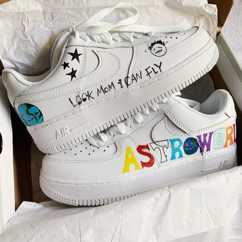 Travis Scott Astroworld Air Force 1 Custom - Image 2
