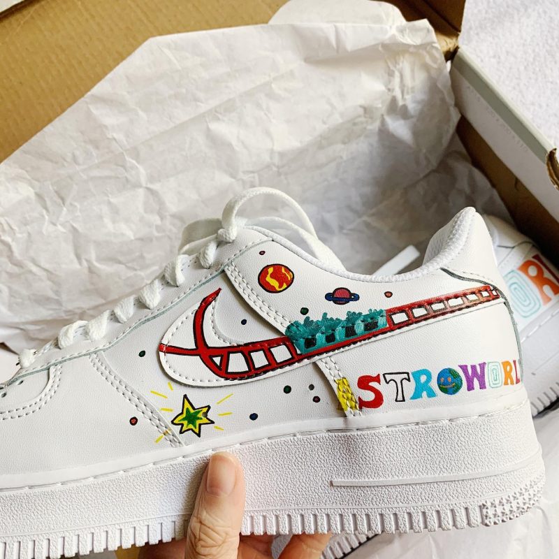 Travis Scott Astroworld Air Force 1 Custom - Image 3