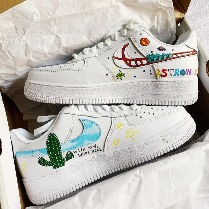 Travis Scott Astroworld Air Force 1 Custom