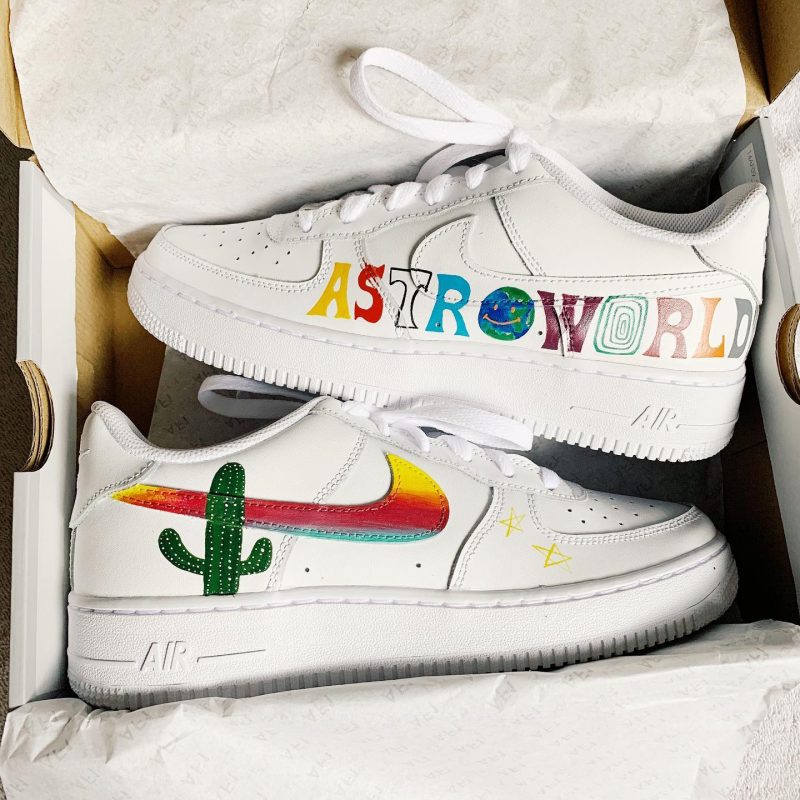 Travis Scott Astroworld Air Force 1 Custom