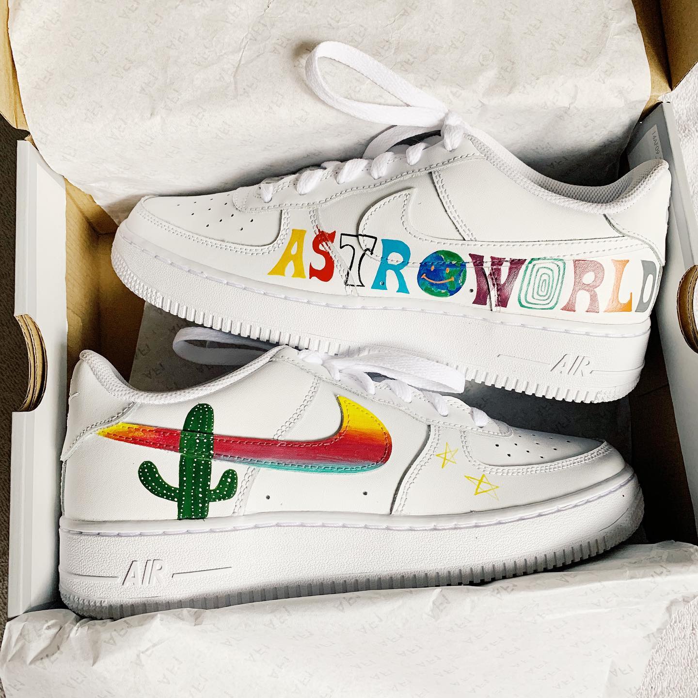 Travis Scott Astroworld Air Force 1 Custom