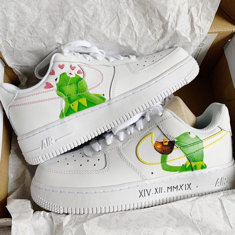Wholsome Kermit x Lipton Kermit Air Force 1 Custom