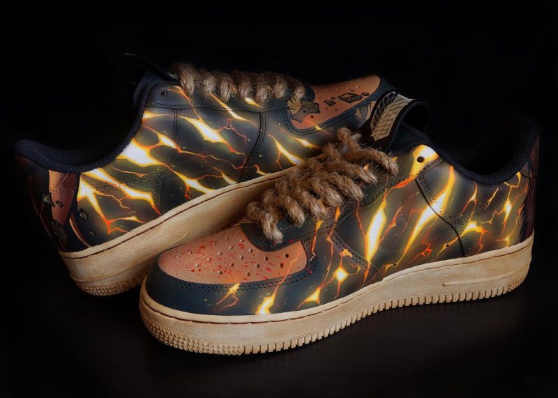 Attack on Titan - Eren x Levi Air Force 1 Custom - Image 2