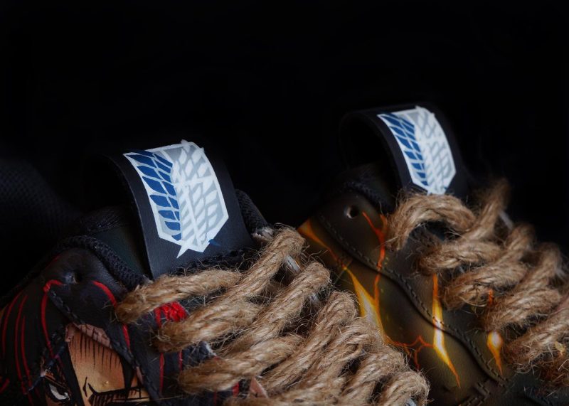 Attack on Titan - Eren x Levi Air Force 1 Custom - Image 3