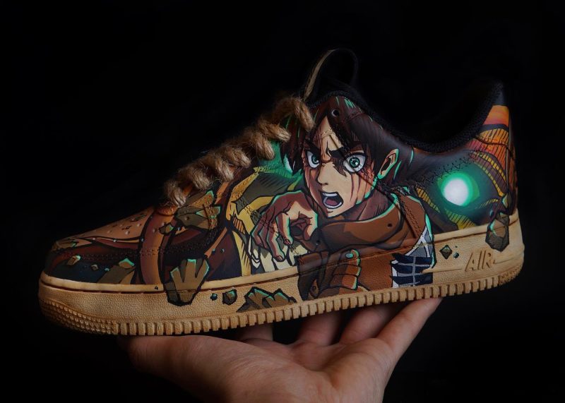 Attack on Titan - Eren x Levi Air Force 1 Custom - Image 5