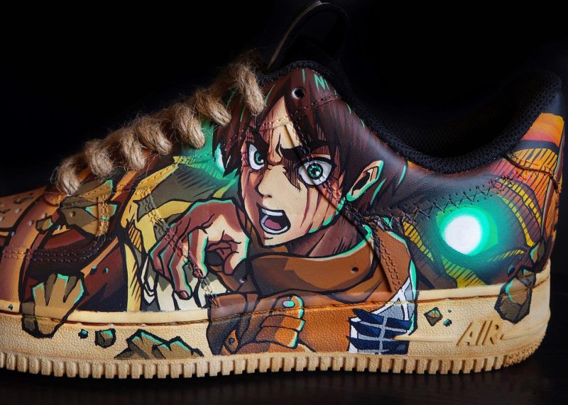 Attack on Titan - Eren x Levi Air Force 1 Custom - Image 8