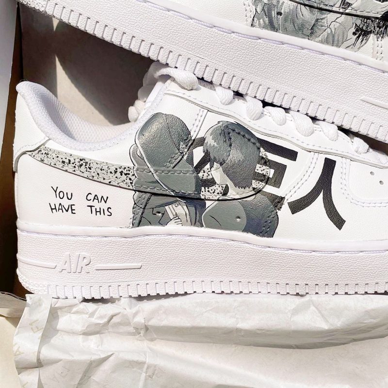 Attack on Titan - Eren x Mikasa Air Force 1 Custom - Image 3