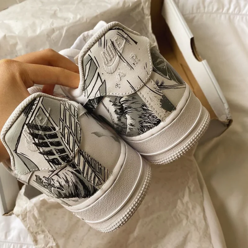 Attack on Titan - Levi x Mikasa Air Force 1 Custom - Image 2