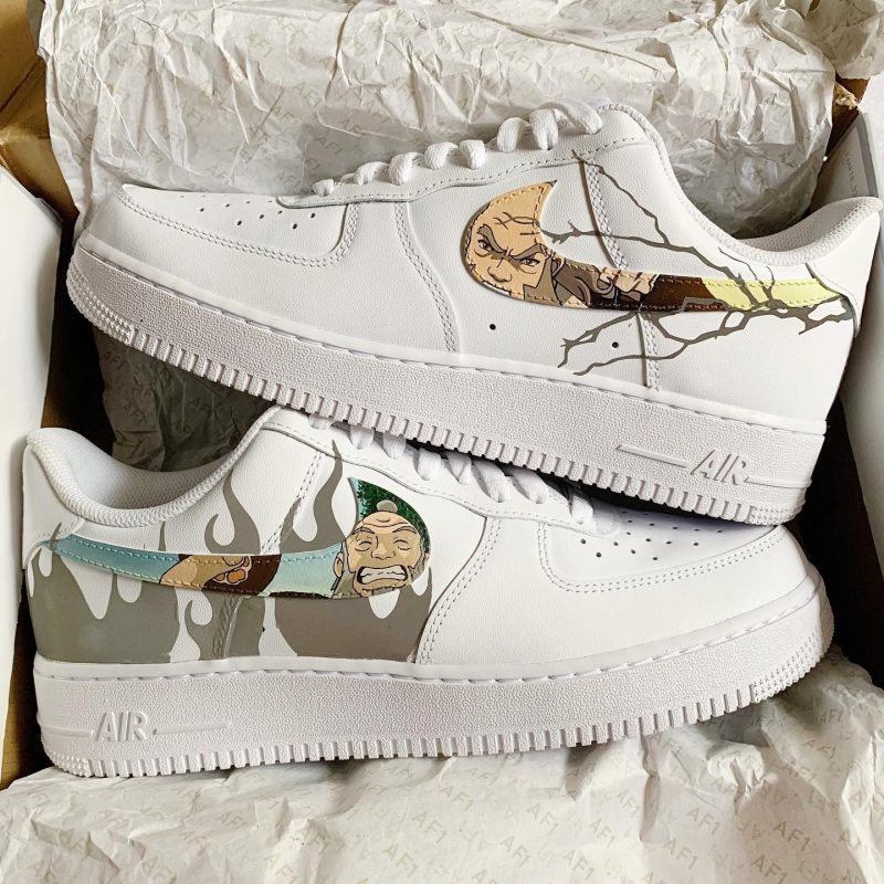 Avatar The Last Airbender Reflective Air Force 1 Custom - Image 2