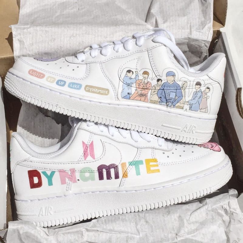 BTS Dynamite Air Force 1 Custom
