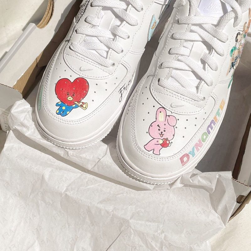 BTS Dynamite Air Force 1 Custom - Image 4