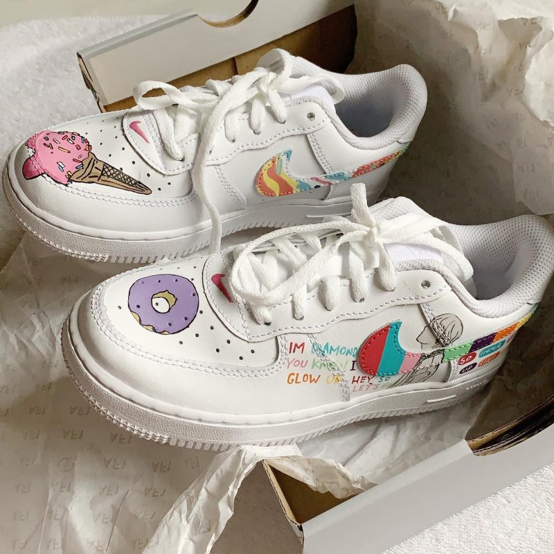 BTS Dynamite Air Force 1 Custom - Image 4