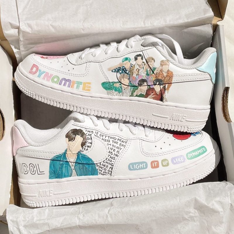 BTS Dynamite Air Force 1 Custom