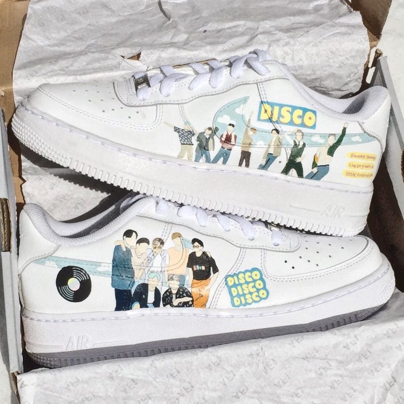 BTS Dynamite Air Force 1 Custom