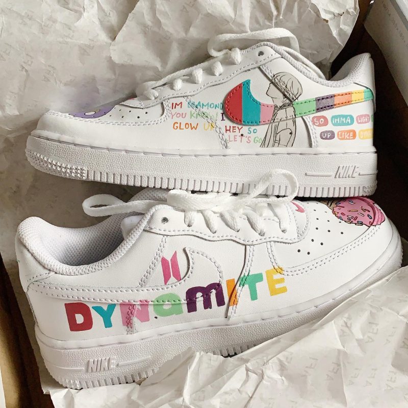 BTS Dynamite Air Force 1 Custom