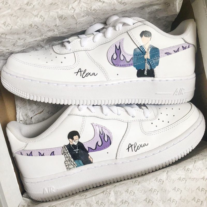 BTS JK Air Force 1 Custom