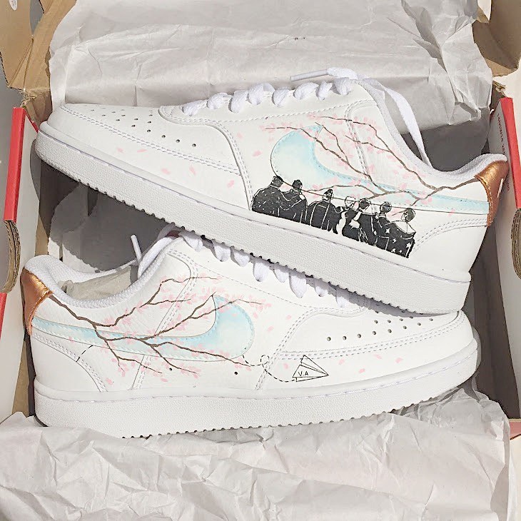 BTS Spring Day Air Force 1 Custom