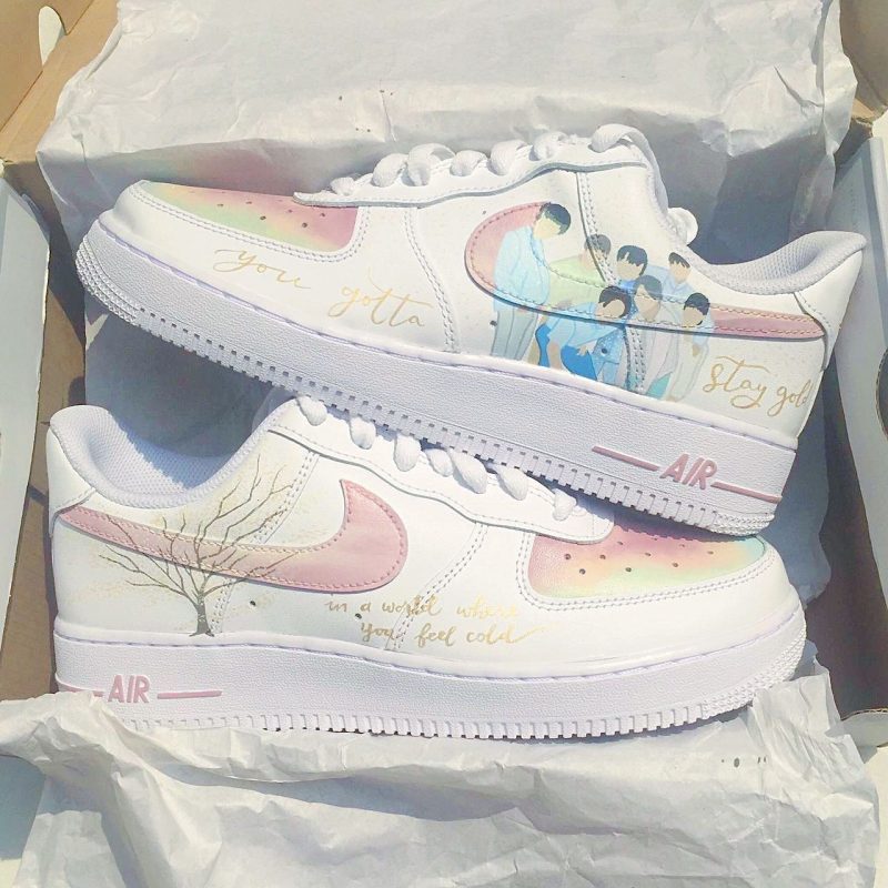 BTS Stay Gold Air Force 1 Custom
