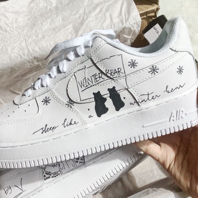 BTS V Air Force 1 Custom - Image 2