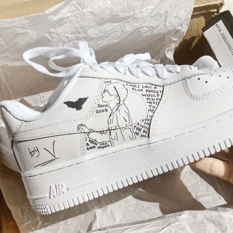 BTS V Air Force 1 Custom - Image 3