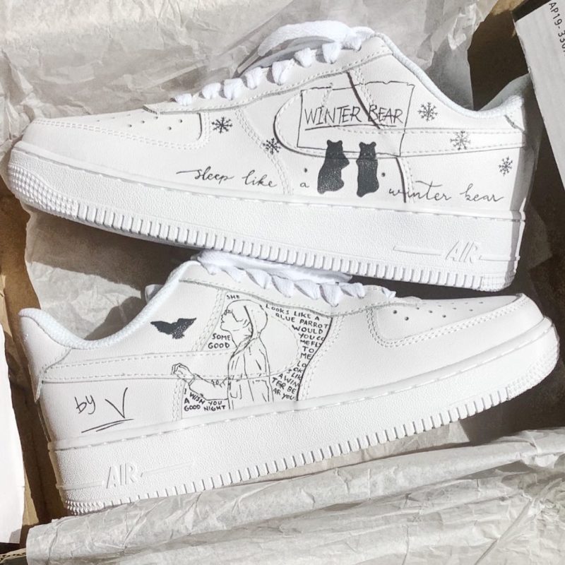 BTS V Air Force 1 Custom