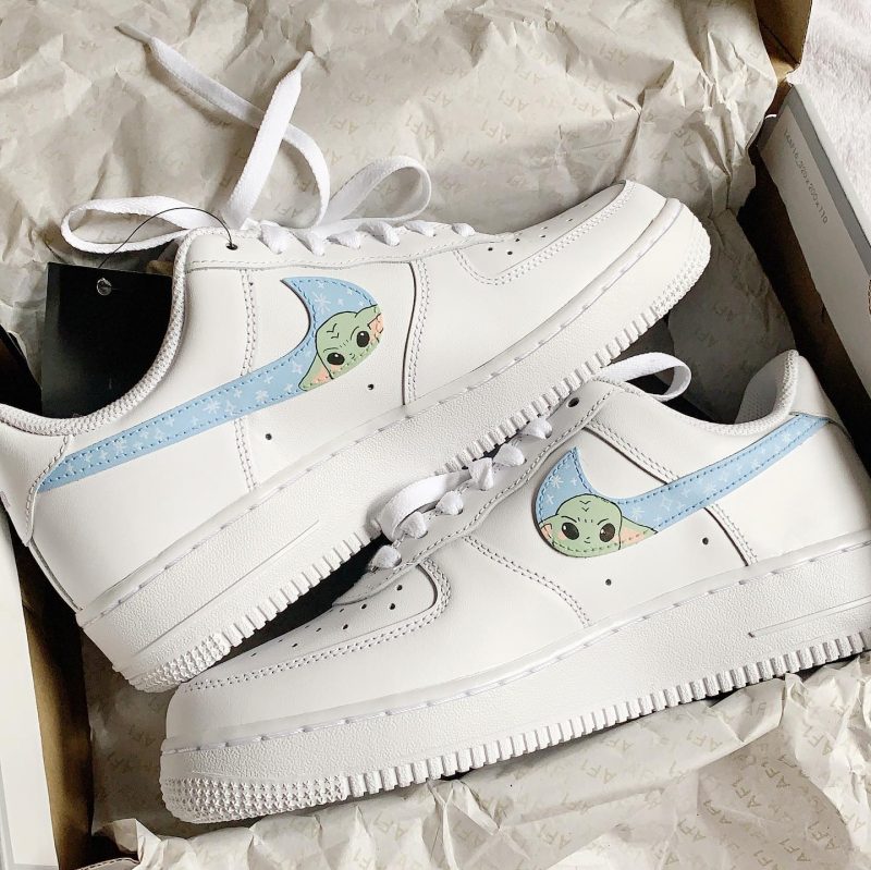 Baby Yoda Air Force 1 Custom - Star Wars - Image 3