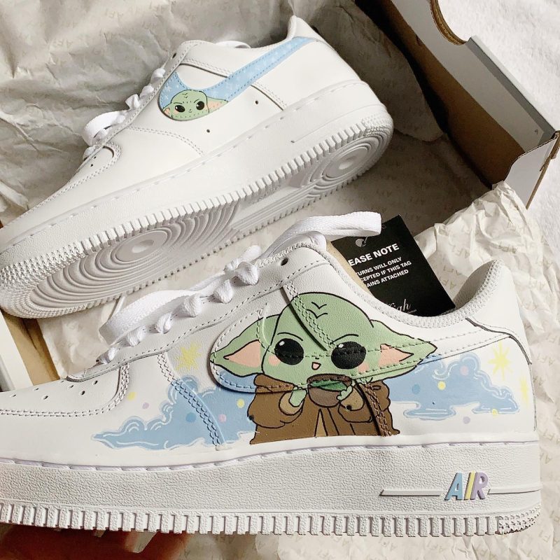 Baby Yoda Air Force 1 Custom - Star Wars - Image 4