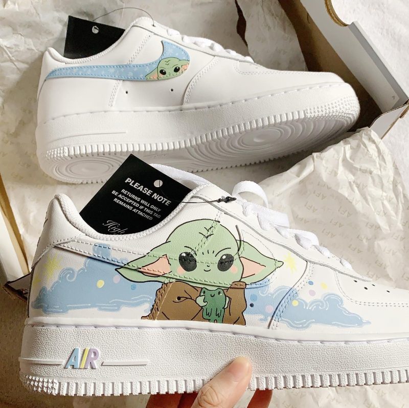 Baby Yoda Air Force 1 Custom - Star Wars - Image 5