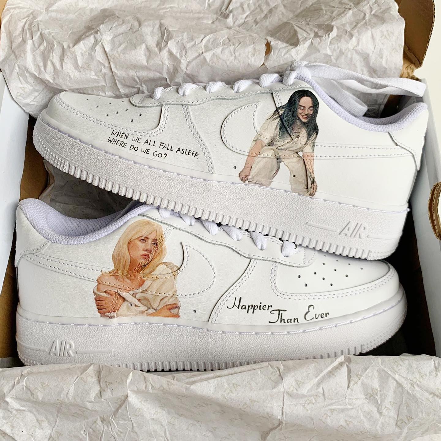 Billie Eilish Air Force 1 Custom
