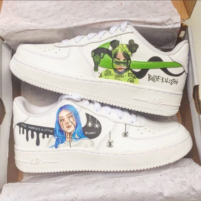 Billie Eilish Air Force 1 Custom