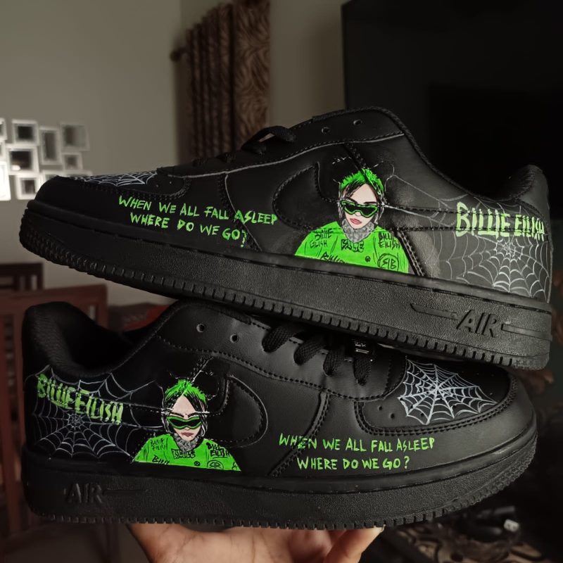 Billie Eilish Luminous Air Force 1 Custom - Image 2