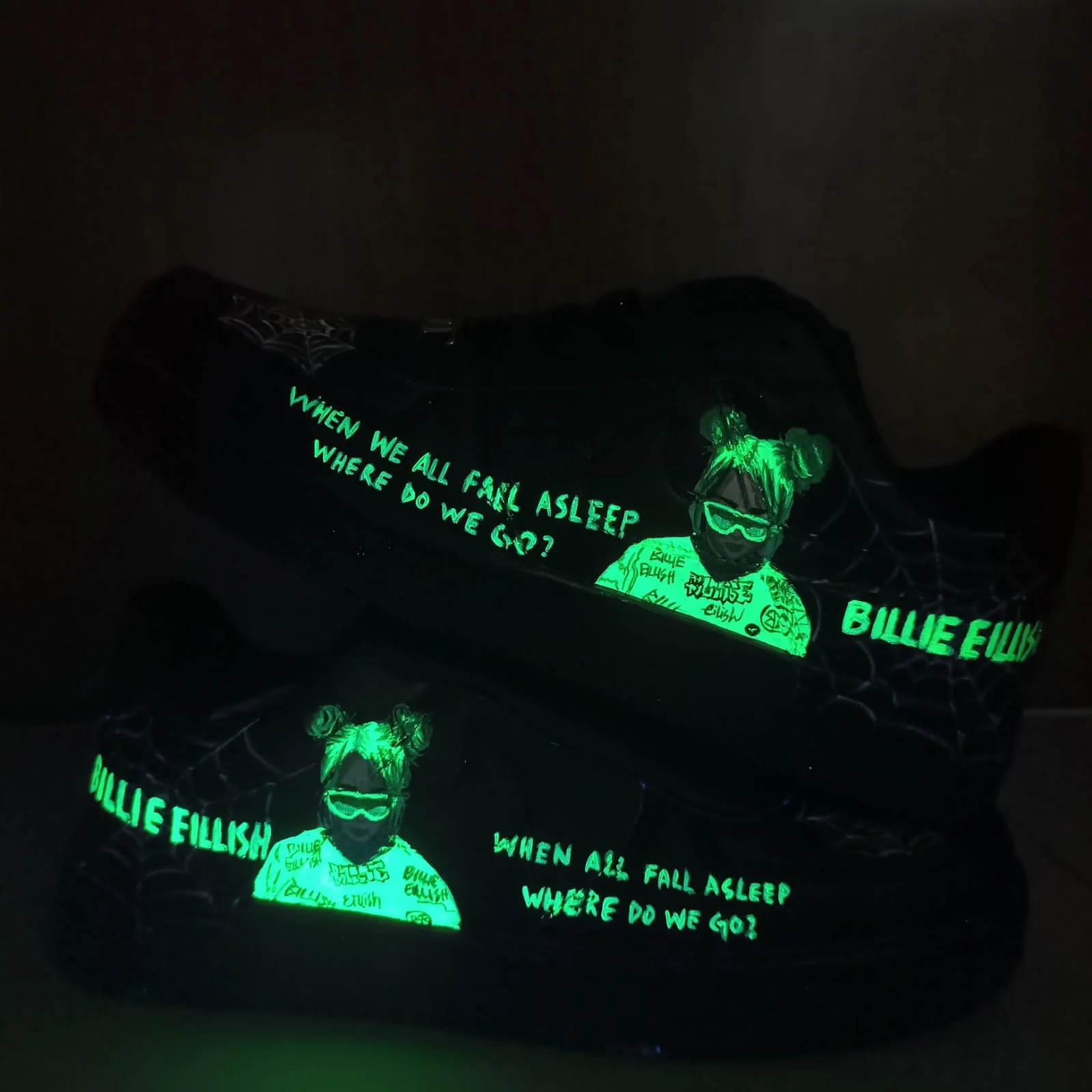 Billie Eilish Luminous Air Force 1 Custom