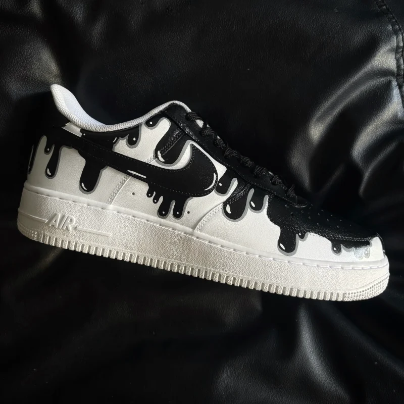 Black Drip Air Force 1 Custom - Image 3
