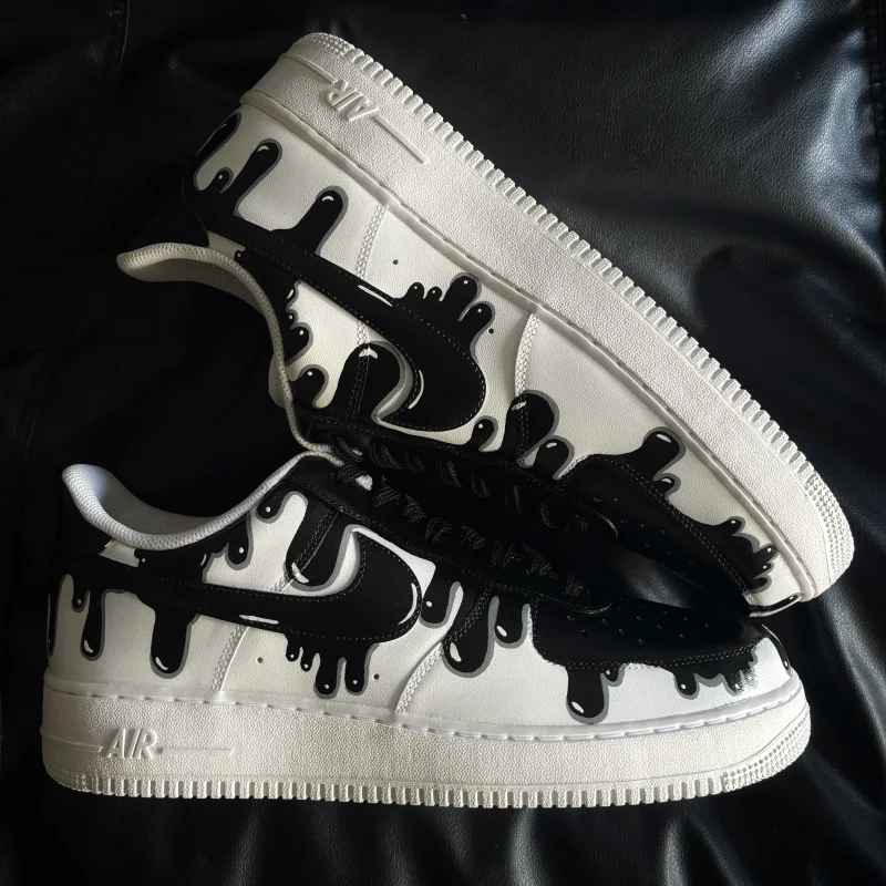 Black Drip Air Force 1 Custom - Image 4