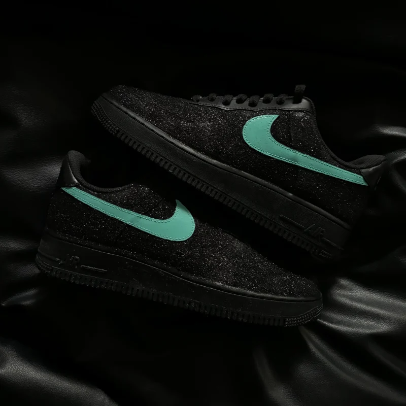 Black Shimmer Air Force 1 Custom