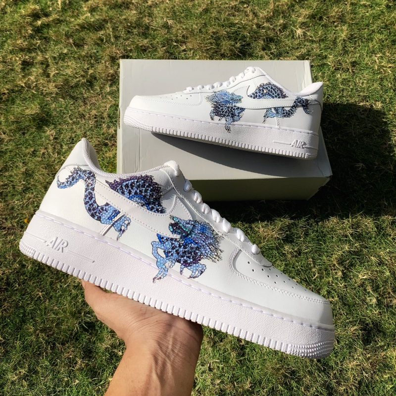 Bling Sapphire Dragon Air Force 1 Custom - Image 2