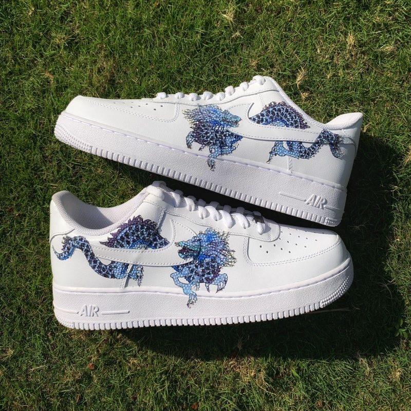 Bling Sapphire Dragon Air Force 1 Custom