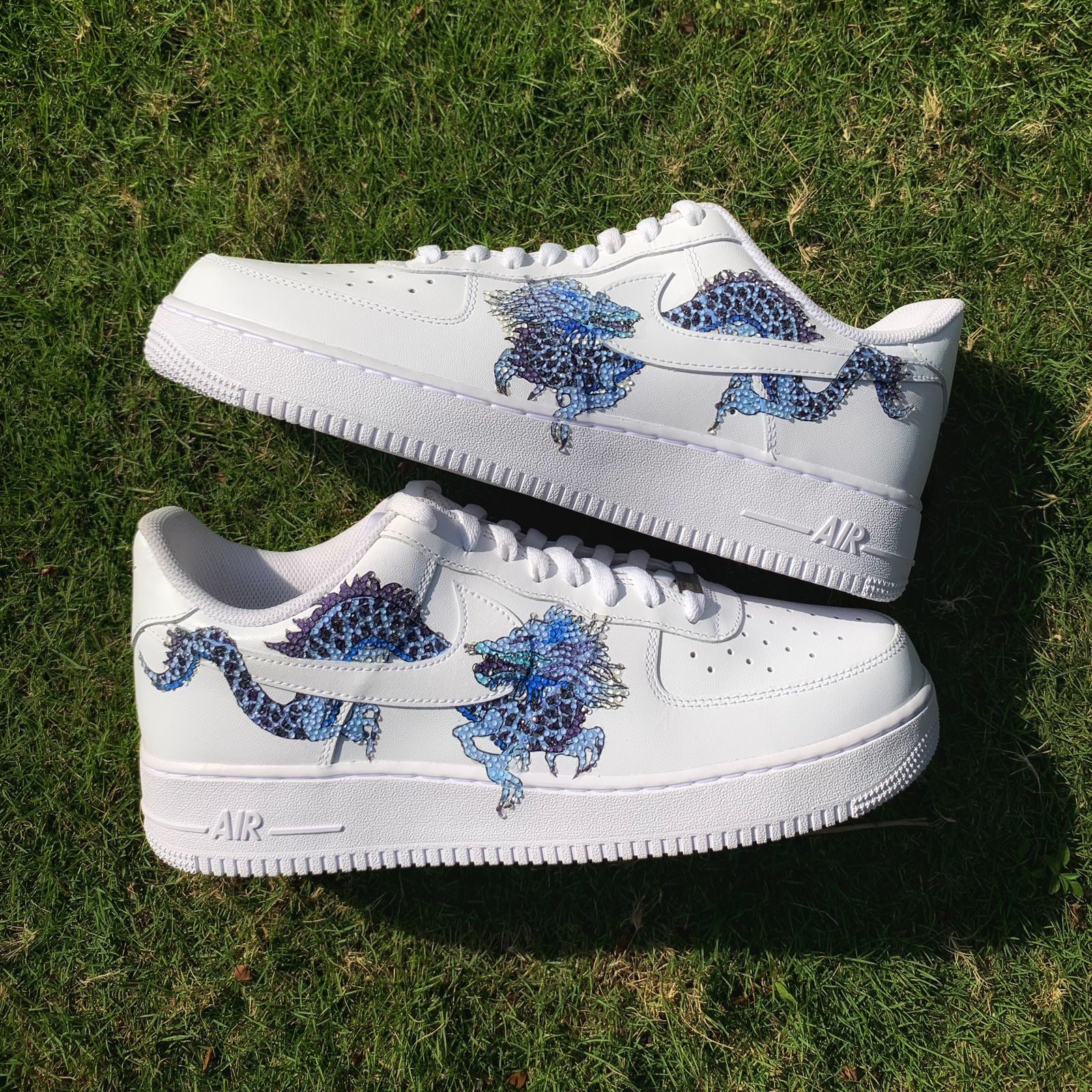 Bling Sapphire Dragon Air Force 1 Custom