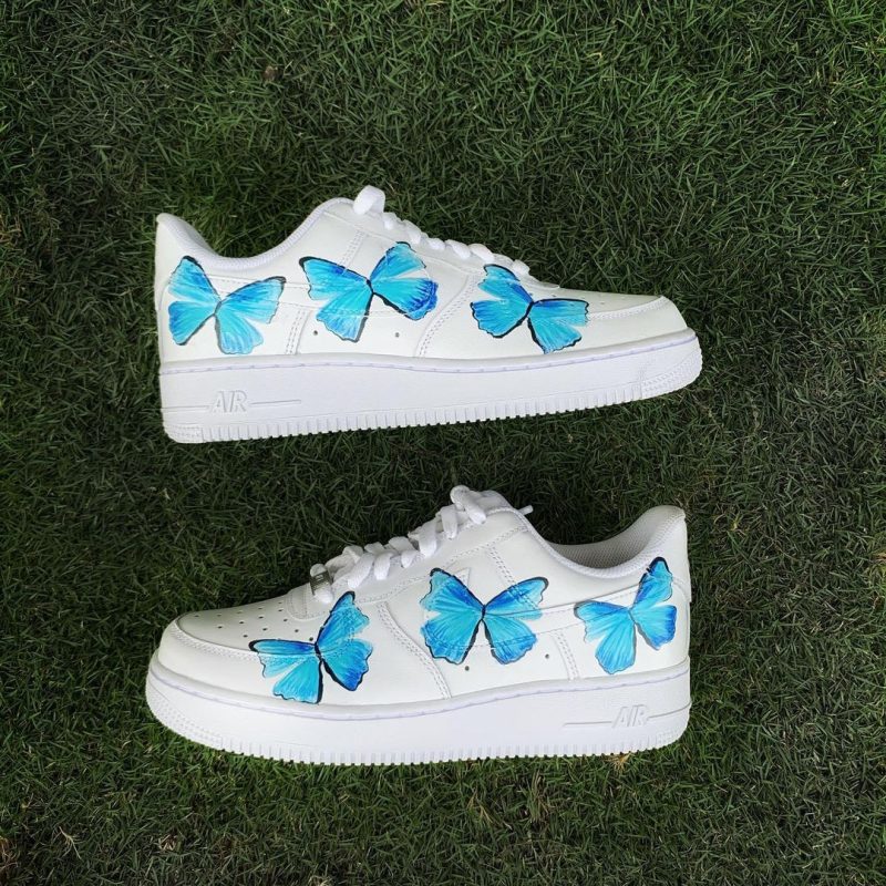 Blue Butterfly Air Force 1 Custom
