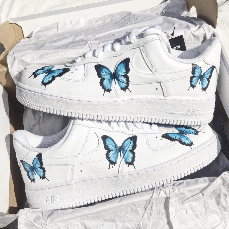 Blue Butterfly Air Force 1 Custom