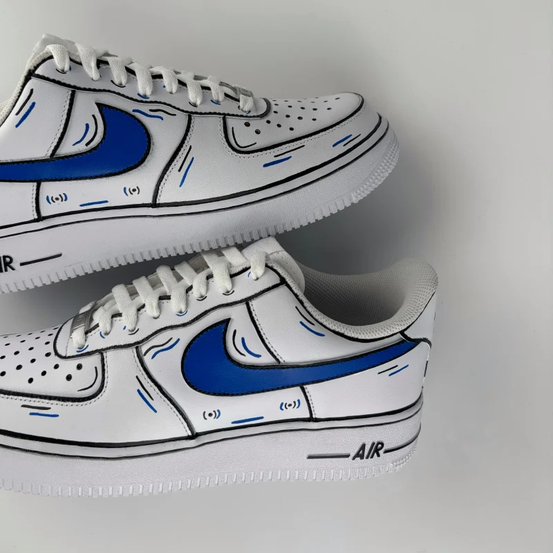 Blue Comic Air Force 1 Custom - Image 2