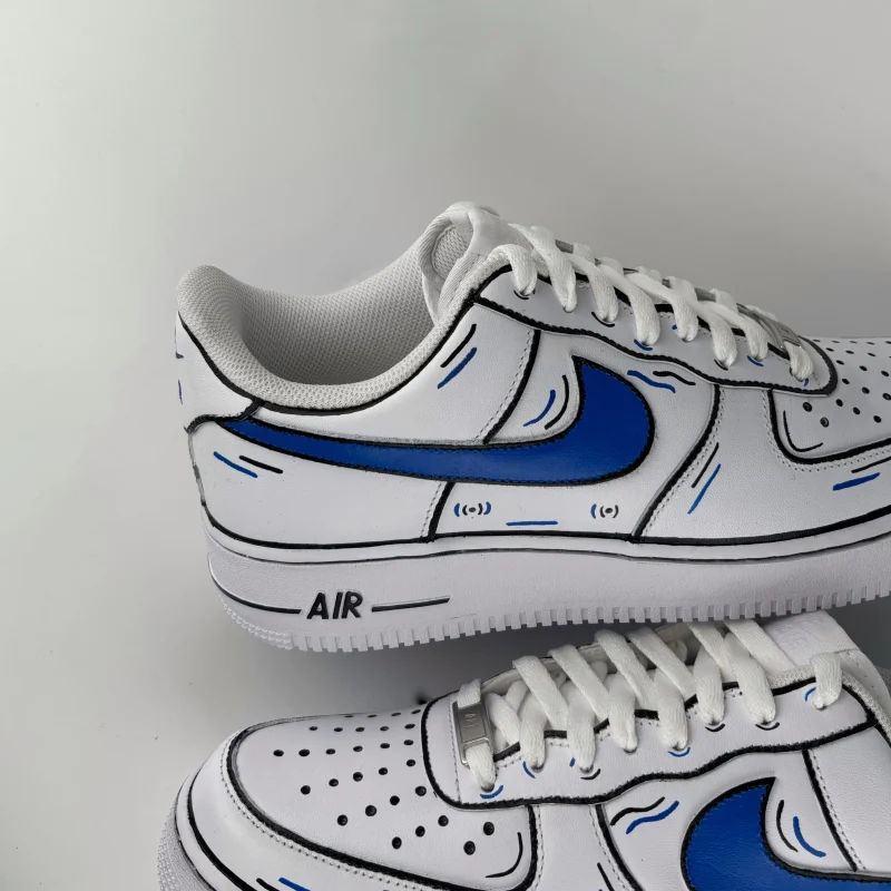 Blue Comic Air Force 1 Custom - Image 3